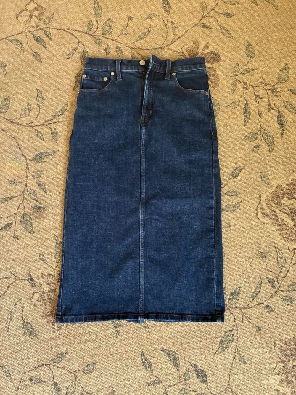 Banana Republic denim midi skirt